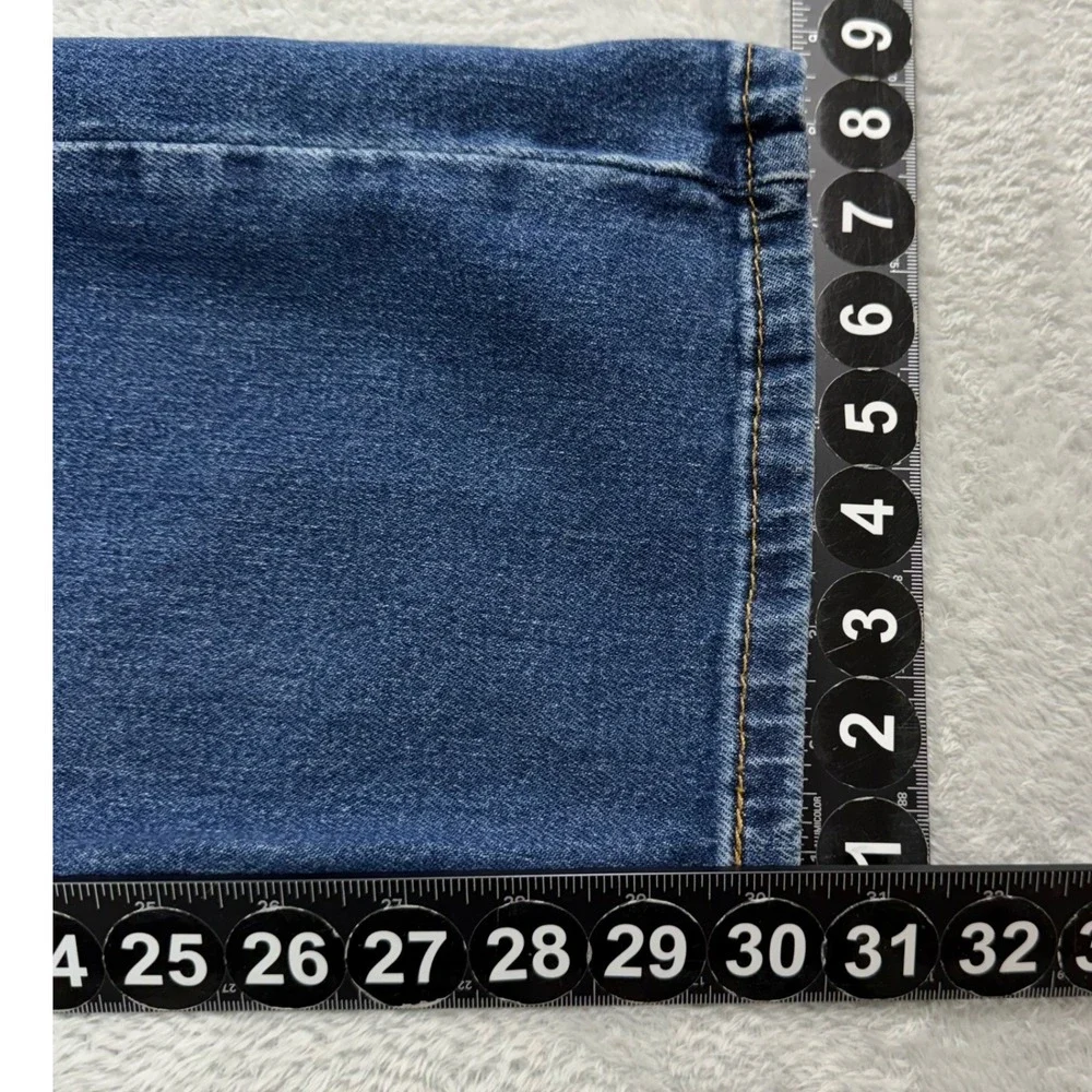 Levis 505 Jeans Mens 36x30 Blue Denim Regular Fit Straight Leg Stretch Workwear